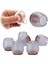 Sandalye Pabucu 4 Adet Şeffaf, Masa Sandalye Zemin Koruyucu Şeffaf Slikon Pabuç 25 mm - 32 mm 3