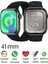 Watch 9 Mini 41mm Mat SiyahKadın Erkek Akıllı Saat Amoledlı Ekran Arama Yapan Nfc, Fitnes, Spor Android İos Huawei iphone Uyumlu 8-9 HK9 MİNİ 1