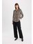 Regular Fit Leopar Desenli Uzun Kollu Gömlek I8266AZ24AU 2