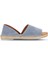 Mavi Süet Kadın Espadril Ayakkabı 01WQ2413 1