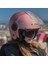 Classy Mat Gold Pembe Kask Şeffaf Cam 2