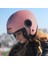 Classy Mat Gold Pembe Kask Şeffaf Cam 4