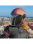 Classy Mat Gold Pembe Kask Gri Cam 5