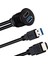Powermaster PM-12428 USB 3.0 HDMI 2 Metre Uzatma Kablolu Araç Kontrol Paneli Gömme Montaj 3