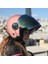 Classy Mat Gold Pembe Kask Sarı Cam 3