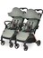 Loret Otomatik Katlanan Kabin Boy Ikiz & Travel Set Bebek Arabası - Green 1