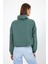 Kadın Norah Göl Yeşili Yakası Detaylı Regular Fit Sweatshirt 4