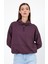 Kadın Norah Mor Yakası Detaylı Regular Fit Sweatshirt 2