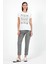 Kadın Butterfly Beyaz Baskılı Bisiklet Yaka Regular Fit T-Shirt 2