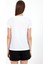 Kadın Flower Beyaz Baskılı Bisiklet Yaka Regular Fit T-Shirt 4