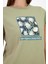 Kadın Flower Ada Çayı Baskılı Bisiklet Yaka Regular Fit T-Shirt 3