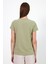 Kadın Flower Ada Çayı Baskılı Bisiklet Yaka Regular Fit T-Shirt 4