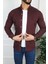 By Srt Giyim Slim Fit Erkek Kot Gömlek Bordo 2