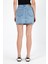 Kadın Alishia Sky Blue Regular Fit Jean Etek 4