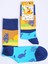 Mrhero Çok Renkli Deniz Temalı Cotton Tekli Uzun Soket Renkli Çorap 1002-MH Mavi 1