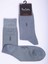 Bambu 6'lı Klasik Erkek Uzun Soket Çorap 496-PC Gri 1