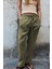 Haki Ayarlanabilir Bel Rahat Kesim Pantolon MG2161 2