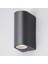 Iki Yönlü Dekoratif Oval Duvar Aplik - Antrasit - Pc Gövde - IP65 - GU10 - Z13647 5