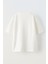 Beyaz Oversize Pamuk Üç Maymun Dolar Baskılı Örme T-Shirt 2