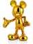 Mickey Mouse Gold Dekoratif Obje 18X11X29 cm 1DA-21205G 1