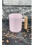 Ahşap Kulplu Seramik Mug Kupa Bardak 225CC 1 Adet Pembe 1