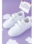 Pepe Beyaz Beyaz Air Kalın Taban Çift Bantlı Bebek Çocuk Sneaker Pepe-3579 5