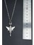 F4 Phantom Uçak Gümüş Kaplama Unisex Düz Zincir Kolye kod 865 4