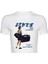 Harajuku Anime Baskılı Beyaz Crop Tshirt S 2
