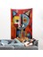 Pablo Picasso Tarzı - Soyut Renkli Kedi Duvar ÖRTÜSÜ-7372 1