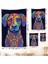 Mandala Renkli Köpek Duvar ÖRTÜSÜ-7545 4