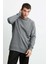 Travis Erkek Yumuşacık Kumaşlı Regular Fit Yuvarlak yakalı Antrasit Sweatshirt 4