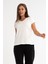 Kadın Pamuklu Yumuşak Dokulu Likralı Esnek Kumaş Basic V Yaka T-Shirt 3