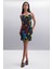 Allyson Kadın %100 Polyester Regular Mavi - Sarı Elbise 1