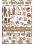 5 Sayfa Vintage Nostaljik Sticker Seti - Ajanda Bullet Journal Scrapbook Laptop Telefon Için Etiket 1