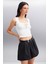 Paolina Kadın Crop Ekru Bluz 3