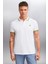 Xander Erkek Beyaz Polo Yaka T-Shirt 1