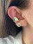 Iri Halka Altın Kaplama Kadın Earcuff Kıkırdak Küpe 2