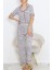 Düğmeli Pijama Takımı Grisiyah - 18948.1567. 5