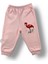 3-6 6-9 9-12 Ay Flamingo Nakışlı Uzun Kollu Sweatli 2li Kız Bebek Takımı 3