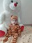 3-6-9-12 Ay Pooh Desenli Zebra Çizgili Şapkalı Sweatli 3lü Kız Erkek Bebek Tulumu(Sarı) 5
