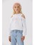 Kız Çocuk Beyaz Sweatshirt 2