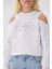 Kız Çocuk Beyaz Sweatshirt 3