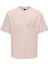 O Yaka Baskılı Açık Pembe Erkek T-Shirt Onsmanı Lıfe Rlx Hıdeout Ss Tee 1