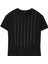 Bisiklet Yaka Taşlı Siyah Kadın T-Shirt F4WL-TST0556 1