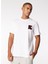 Bisiklet Yaka Baskılı Beyaz Erkek T-Shirt 240M2204100 4