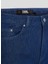 Yüksek Bel Düz Paça Normal Koyu Mavi Kadın Denim Pantolon 241W1102 4