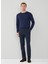 Normal Bel Lastikli Paça Relaxed Lacivert Erkek Pantolon HM212541 1