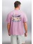 Kaisen Erkek Pamuk kısa Kol Baskılı Regular Fit Mürdüm T-Shirt 1