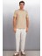 Conner Erkek Oversize Bej T-Shirt 4