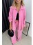 Pembe Oversize Düğmeli Gömlek Pantolon Takım 3